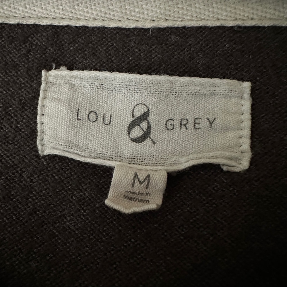 Lou & Grey Women's Cropped Fleece Hoodie Sweatshirt Pullover Medium - Picture 2 of 7